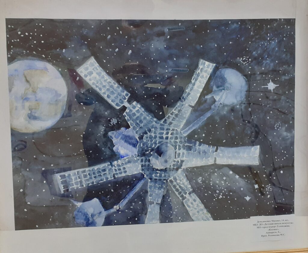 Выставка работ День космонавтики1
