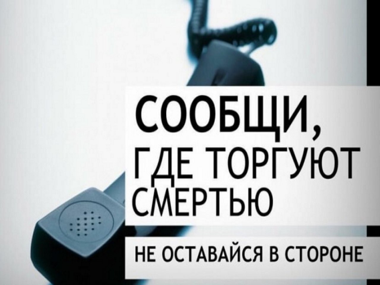 СООБЩИ, ГДЕ ТОРГУЮТ СМЕРТЬЮ!